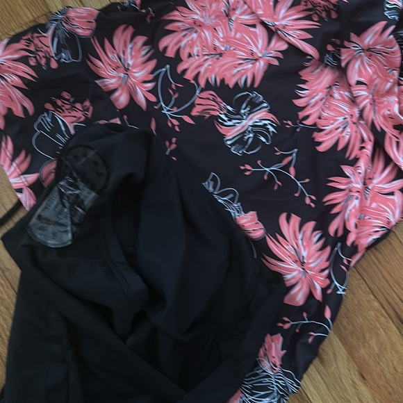 Two Piece Bandeau Tankini Swimsuits  Swim Top with Bikini Bottom Tummy Control - Picture 7 of 7